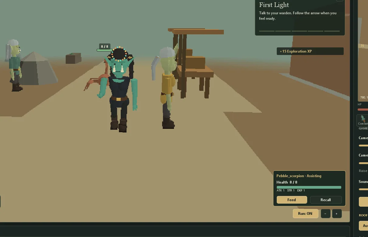 Character creator showing appearance options