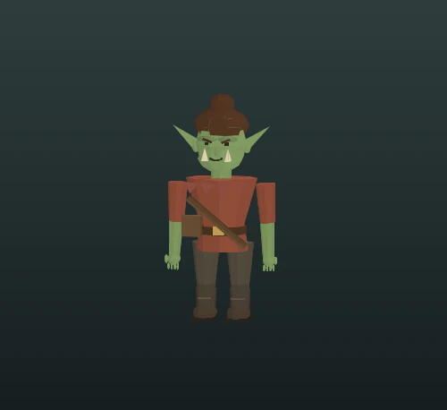 Goblin in their new in-game starting outfit